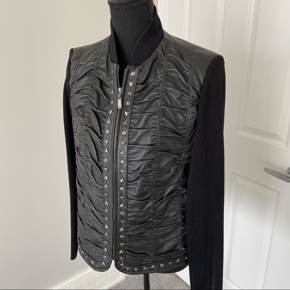 PETER NYGARD STUDDED LEATHER JACKET